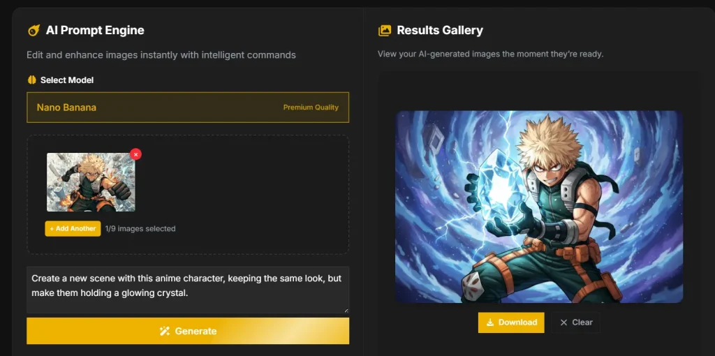 nano banana prompt example anime